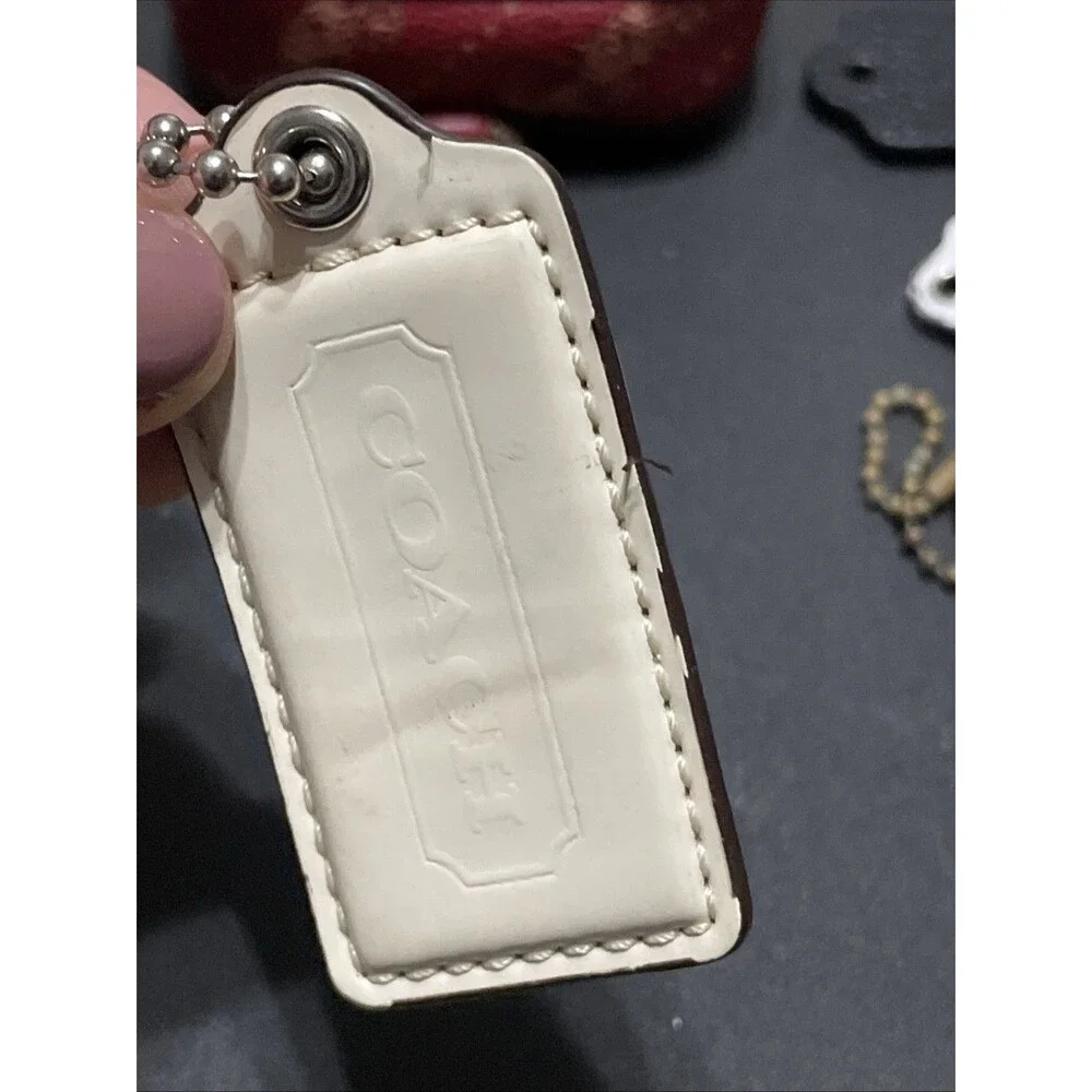 COACH hang tag bag charm Accessory Lot Of 9 Flaws READ Y2K